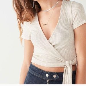 Urban Outfitters Project Social Bailey Wrap Shirt (Worn Twice)